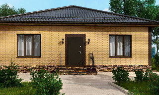 Проекты одноэтажных домов из кирпича | Строй-Кпн - Карпинск от 3661 рублей